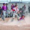 Rattler Tuck Neves slides safely into home in a game against Greybull. Stephanie Tolman