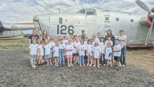The BHCSD #4 Summer Camp crew during their visit to Museum of Flight and Aerial Firefighting museum. Courtesy photo